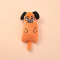Cartoon cat and dog shaped toys, bite-resistant puppy plush dolls cat self-entertainment teeth grinding and cleaning interactiv