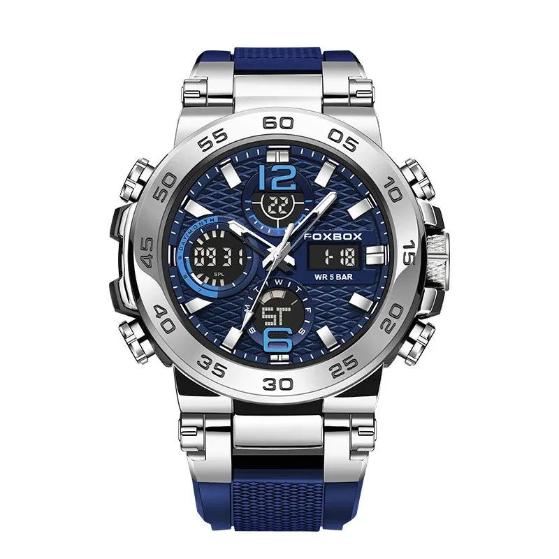 LIGE Electronic Men's Wristwatch Luxury LED Display Luminous Sports Man Watch Waterproof Military Quartz Alarm Date Watches Male