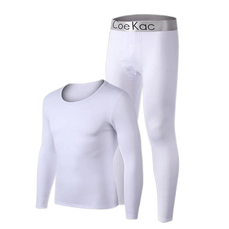 Cold Weather Winter Thermal Underwear Set High Elasticity Skin-Friendly Top & Bottom Set Base Layer Warm Long Johns for Men