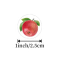 100-500pcs Fruit Stickers Cute Gift Box Thank you Stickers Packaging Decoration Adhesive Lables Stationery Sticker