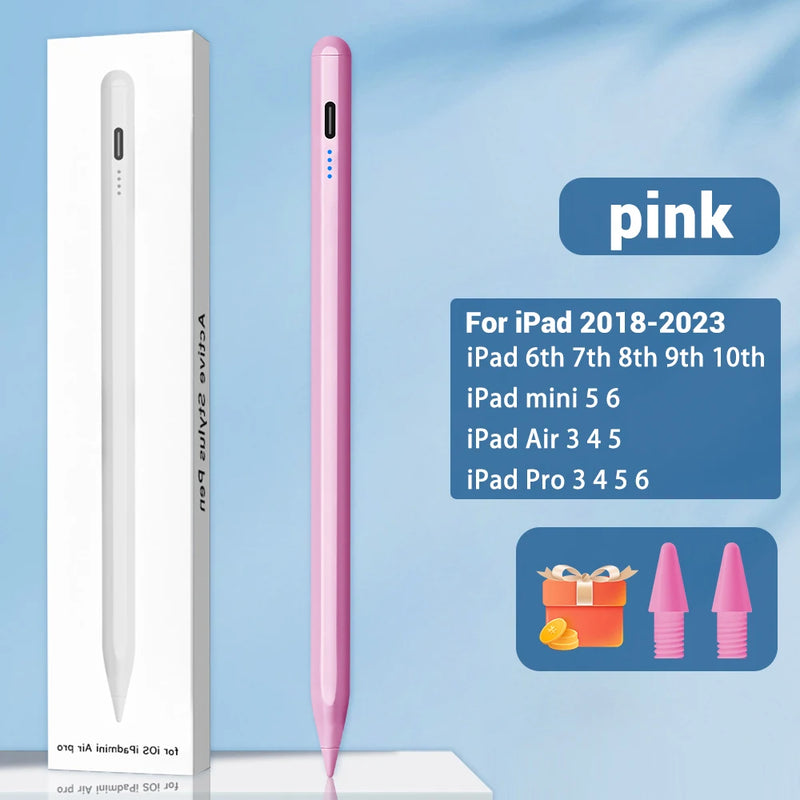 For iPad Pencil 2 1 Palm Rejection Power Display iPad Accessories iPad 2022 2021 2020 2019 2018 Pro 11 12.9 Air Mini Stylus Pen