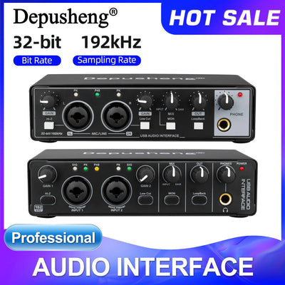 Audio Interface Depusheng MD22 USB 3.0 Sound Card | SAMAG