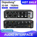 Audio Interface Depusheng MD22 USB 3.0 Sound Card with Monitoring Electric Guitar Live Recording For Studio Singing Micro