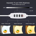 23cm Ring LED Panel Folding Portable Light Photo Lighting Mini Studio Shooting Tent Box Kit with 6 Colors Backdrops Photo Box