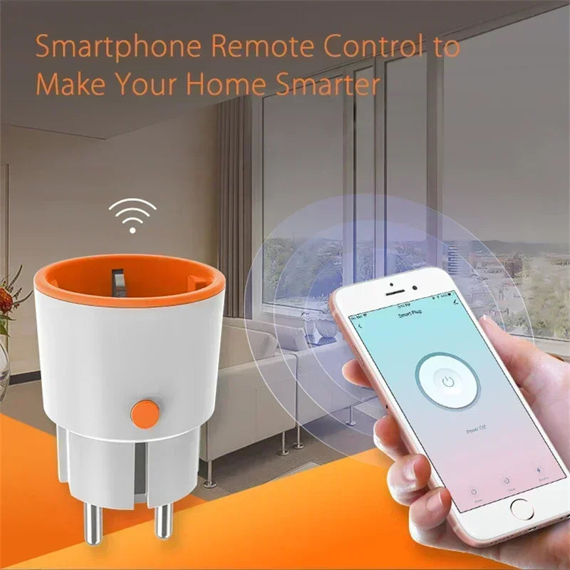 Tuya Smart Zigbee 3.0 Power Plug 16A EU Outlet 3680W Meter Remote Control Work With Zigbee2mqttt And Home Assistant Tuya Hub