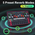 Tenlamp G3 Podcast Equipment Bundle Kit, Studio Sound Card Audio Mixer with Dynamic Condenser Wireless Mic, DJ Mixing Station Voice Changer for PC Smartphone Gaming Streaming Singing Recording YouTube