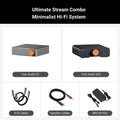 Fosi Audio S3 HiFi Music Streamer Bluetooth 5.3 AKM4493SEQ DAC Preamp Network music Player Compatible with AirPlay2, Google Cast