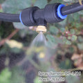 0.7MM Brass Nozzle 60W Self-Priming Pump Timing Misting Spray Kit for Garden Plants Farm Automatic Atomization Cooling System