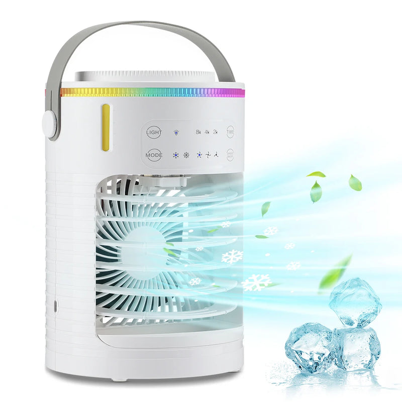 Portable Mini Desktop Air Conditioner Fan with Timer Small Room Spray Water AC for Cooling  Air Conditioning for Room