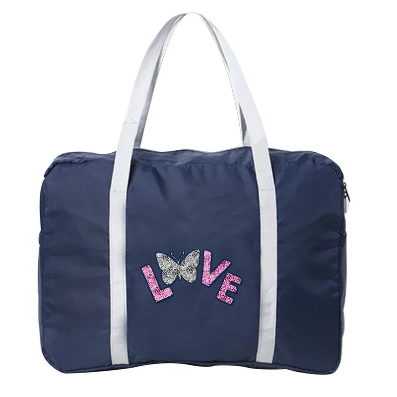Handbags Luggage Travel Bag Large Capacity Fashion Weekend Overnight Boston Bag Travel Carry Pack Butterfly Printing Series