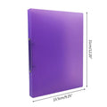 A4 Ring Binder Colorured Transparent Loose-leaf Paper File Folder School Office Document Storage Supply