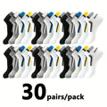 5/10/20/30pairs Simple Stripe Pattern Liner Anklets Socks | SAMAG
