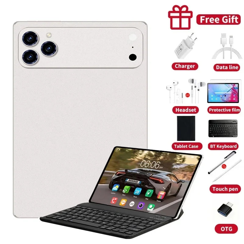 2026 NEW Pad 17 Pro Max Tablet PC 11inch 22GB+2TB Tablets Android 16 Snapdragon8Gen3 Tablette PC 20000mAh 5G Dual SIM Mini PC