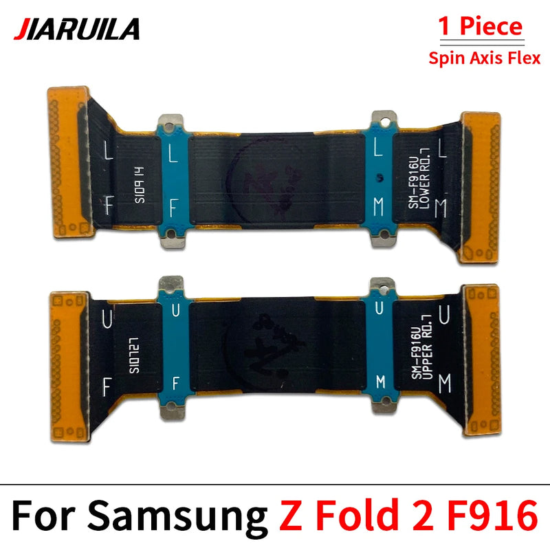 1 Pair Spin Axis Flex Cable For Samsung Z Fold 7 6 5 4 3 2 F916 F936 F946 F900 Phone Flex Cable Repair Replacement Part