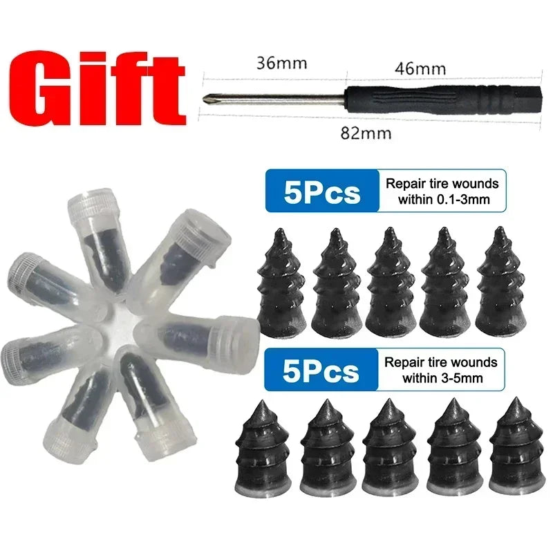 Car Tire Repair Rubber Nail Sleeve General Motors Motorcycle Tire Repair Nail Truck Motorcycle Bicycle Tire Puncture Repair Tool