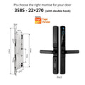 Smart Lock with Camera Door Viewer Waterproof IP66 Tuya WiFi Fingerprint Password Sliding RFID Card Sliding Electronic Door Lock