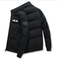 2026 Autumn Winter Men's Thick Warm Jacket Fashion Printed Windproof Coat Casual Zip Up Outerwear Male Parkas M-5XL