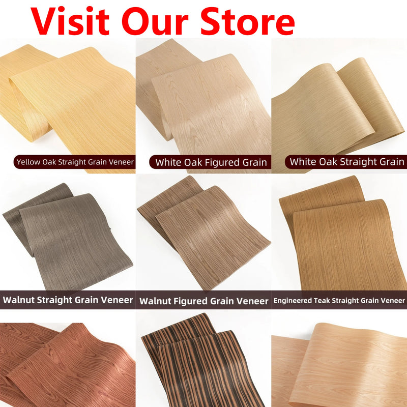 58x250cm Smoked Oak Wood Veneer for Furniture Making & Decorative Surface Design - Engineered Surface Crafting Application