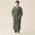 Thickened Flannel Robe Pants Pajamas Set Autumn Winter | SAMAG