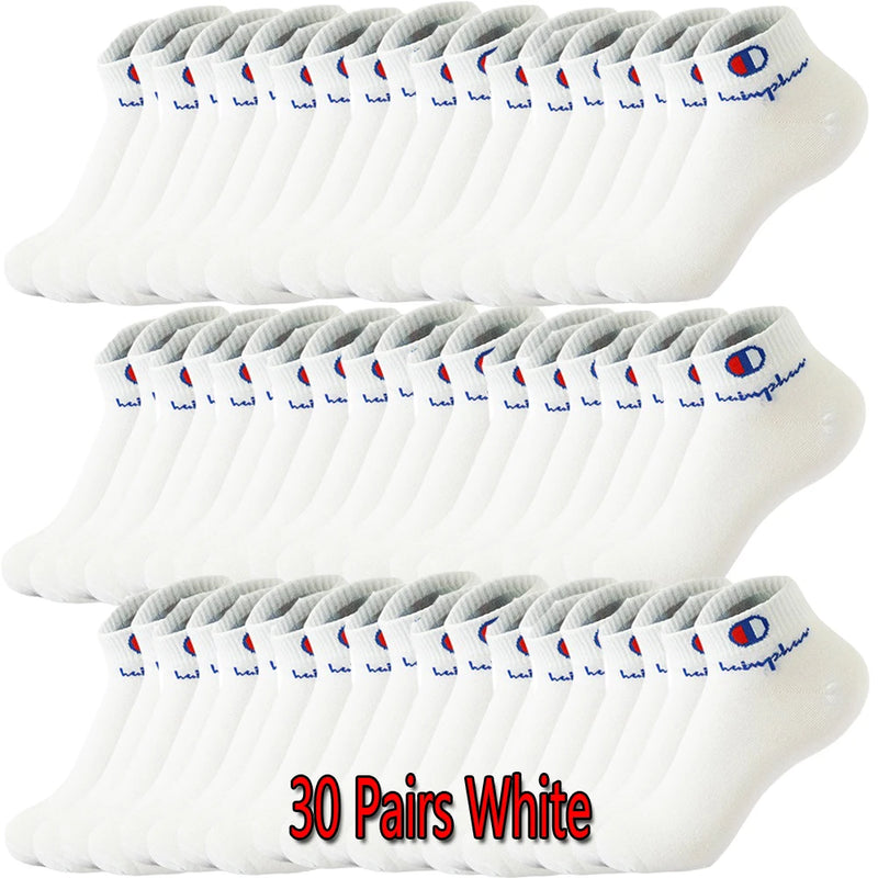 10/20/30 Pairs Ankle Socks Men Women Cotton Brand | SAMAG