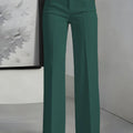 New Women's High - Waisted Draped Straight - Cut Suit Pants - View 21 | SAMAG
