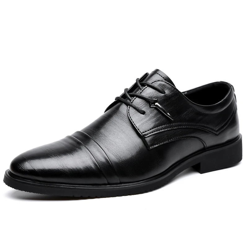 Fashion Business Dress Men Shoes Classic Leather Men's Formal Shoes Comfortable Slip On Dress Shoes Men Oxfords Size 47 48