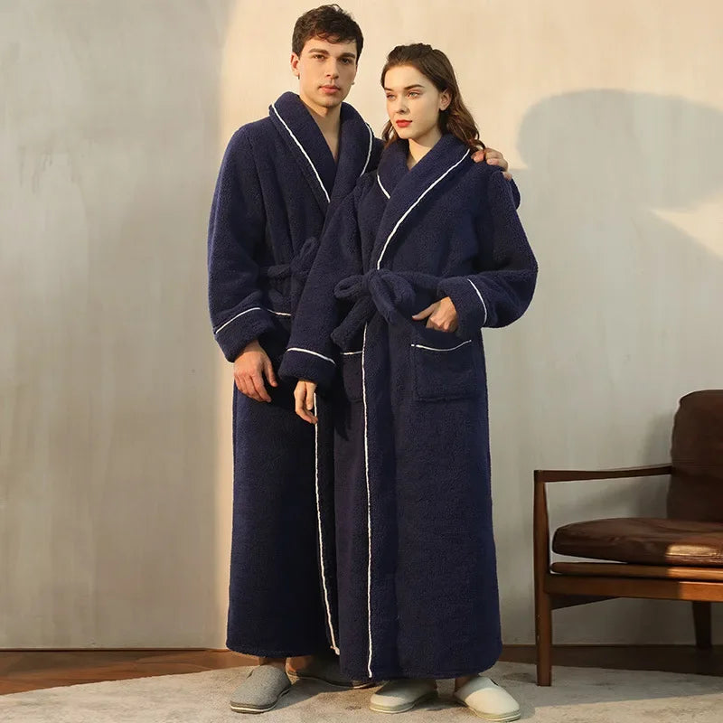 Autumn and Winter New Thick Comfortable Cotton Robe Men's | SAMAG
