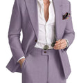 Mens Linen Suit 2 Piece Casual Suits for Men Summer Beach Groom Wedding Suit Linen Blazer Pants Set