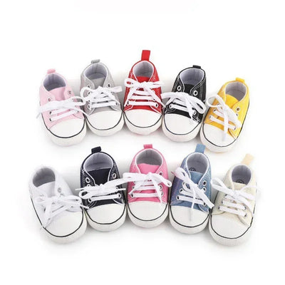 Print Canvas Baby Sports Sneakers For Newborn Boys Girls | SAMAG