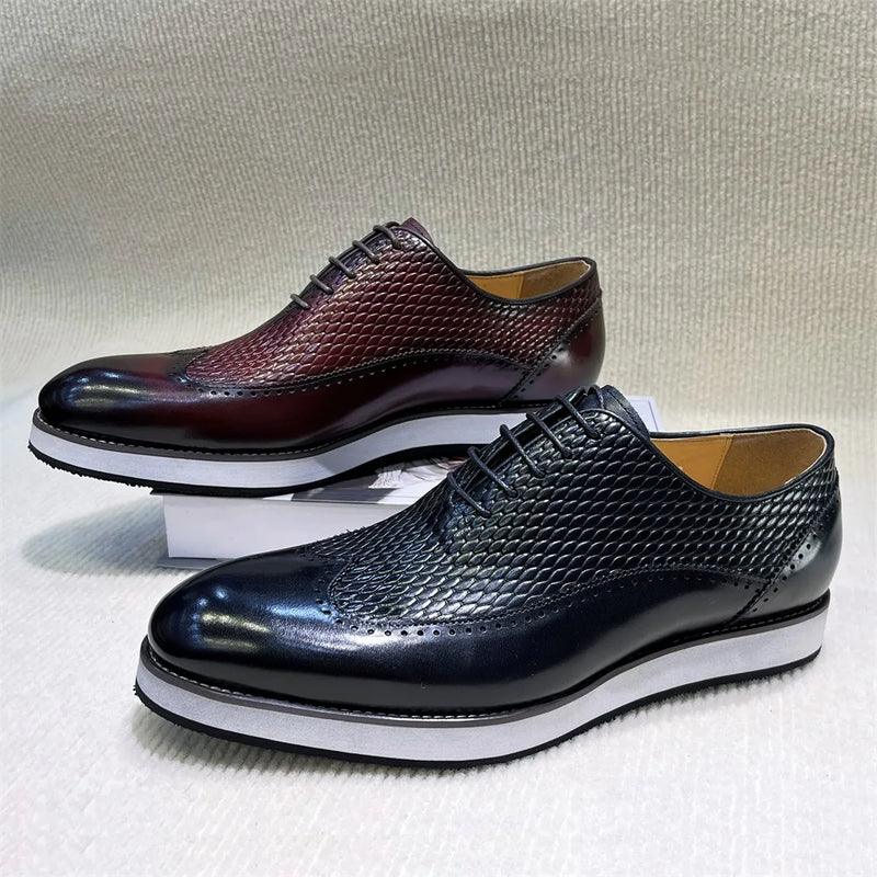 Men's Genuine Leather Loafers Slip-on Casual Shoes Handmade Comfortable Flat Sneakers for Daily Office Outdoor Street Wear