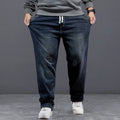 Extra Big Size Jeans Men High Elastic Waist Baggy Denim | SAMAG