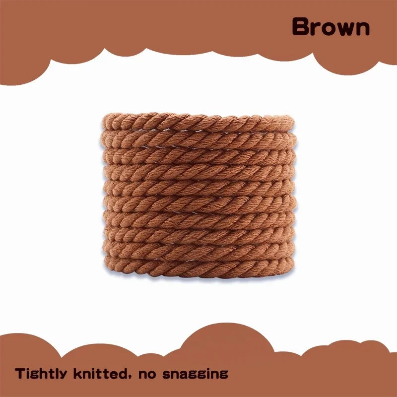 1Pair Round Shoelaces 6mm Thicker Cotton Shoelace AF1/AJ1 Twisted Rope Laces Sneakers Boots Shoe Laces for Shoes 120/140/160CM