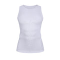 Men‘s Seamless Compression Tank Gynecomastia Chest Tummy Control Breathable Elastic Undershirt Gym Casual Base Layer