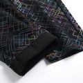 Men's Black Jeans for Spring and Fall, Checkered Print | SAMAG