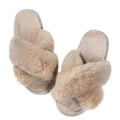 Shevalues Fashion Fluffy Home Slippers For Women Winter Indoor Open Toe Furry Cotton Shoes New Casual Furry Cozy Soft Slippers