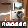Lenovo Digital Camera 180° Flip Screen 5k Video Vlog Camera 75mp Anti-shake 18x Zoom Portable Body Camera For Students Gifts