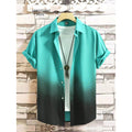 Men's Shirt Gradient Design Graphic 3D Print Summer | SAMAG