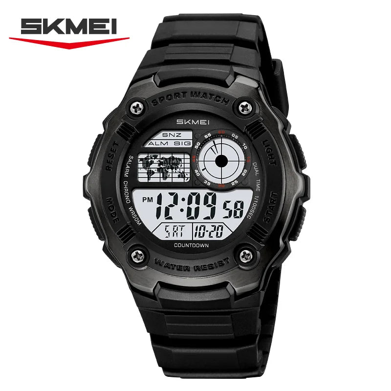 SKMEI 2517 Military Electronic Light Watch Sports LED Watches 5BAR Waterproof Digital Wrist Watch For Men Reloj Hombre