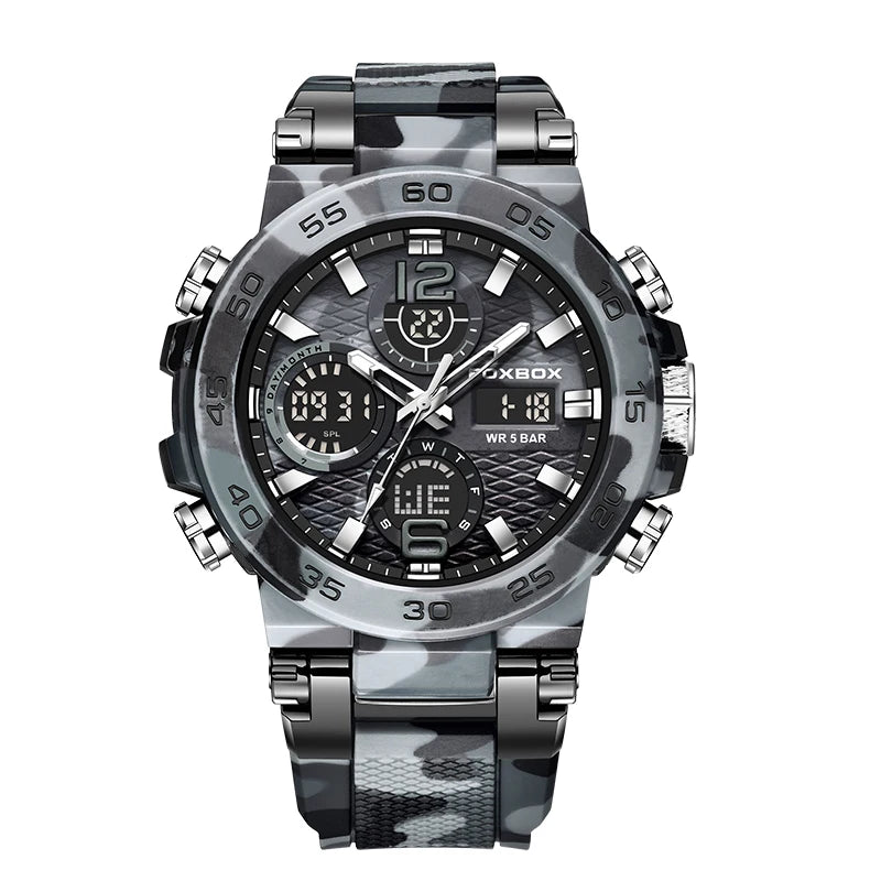 LIGE Electronic Men's Wristwatch Luxury LED Display Luminous Sports Man Watch Waterproof Military Quartz Alarm Date Watches Male