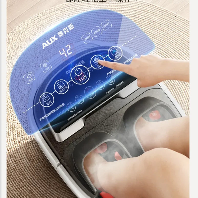 220V AUX Electric Foot Bath Tub with Heating Constant Temperature and Massage Automatic Deep Soak WBD