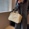 Retro Boston Bag Travel Bag 2025 New Fashion Tote Bag Lightweight Short-haul Tote Bag Large Capacity Shoulder Bag Hobo