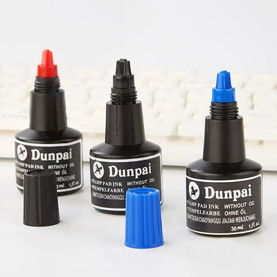 Portable 30ML Stamp Pad Ink Red/Blue/Black Non - erasable | SAMAG