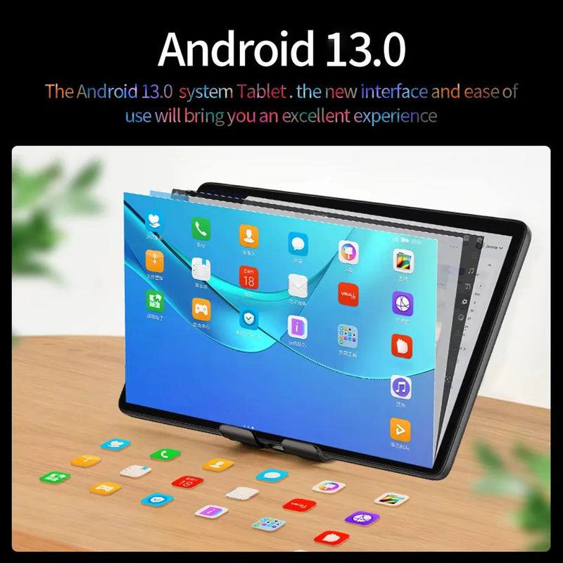BDF 10.1 Inch Tablet Android 13, 4GB RAM 64GB ROM,1TB Expand,1280x800 IPS Screen 5000MAH Battery,GMS 3G Network,WiFi