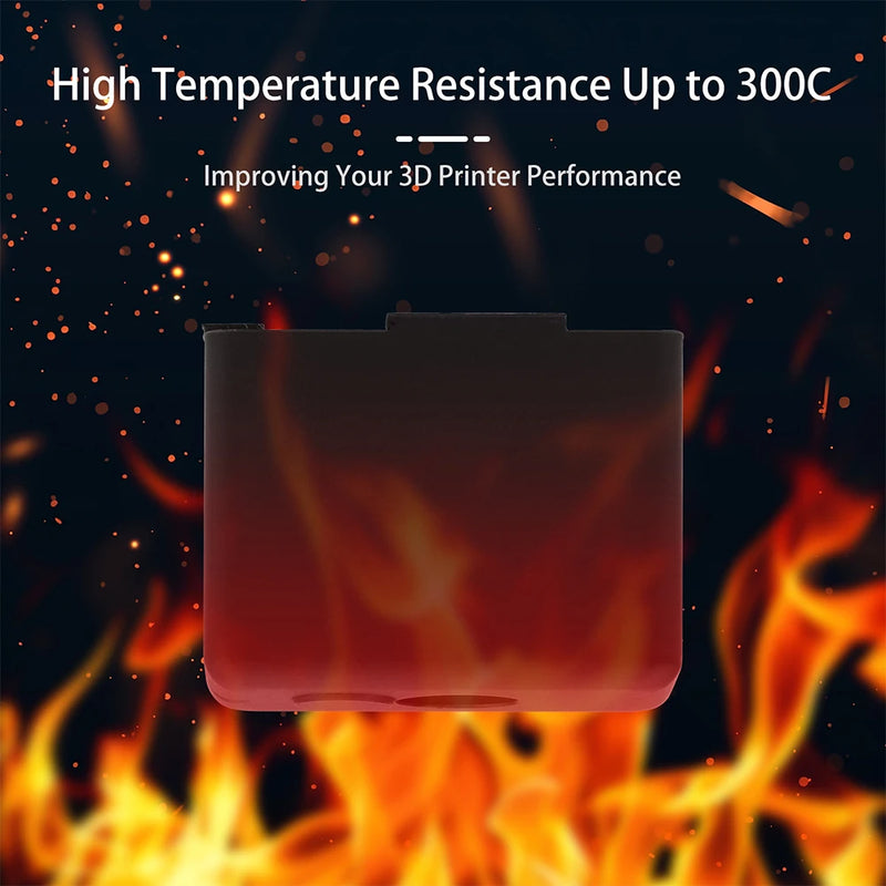 Heater Silicone Sleeve For FLSUN V400 3D Printer Silicone Sock Cover Protection Hotend Heat Block Protect Accessories
