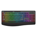 FocusOnPC K787 2.4G Tri-Mode Wireless Gaming Keyboard, 104 Keys RGB Backlit, Ergonomic USB-C Plug-and-Play Keyboard, 1900mAh Battery, Auto Sleep & Low Battery Alert, Silent Typing for Game