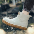 【First need for trendy people in the rainy season】Men's low-tube waterproof rain boots anti-slip wear-resistant Chelsea wind sho