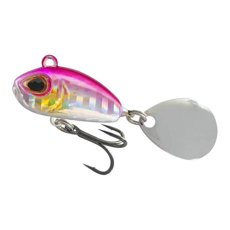 Mini VIB Fishing Lure With Rotating Spinning Metal Blade | SAMAG
