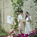 Sondr Elegant Cowl Neck Korean Wedding Dresses Sleeveless - View 2 | SAMAG