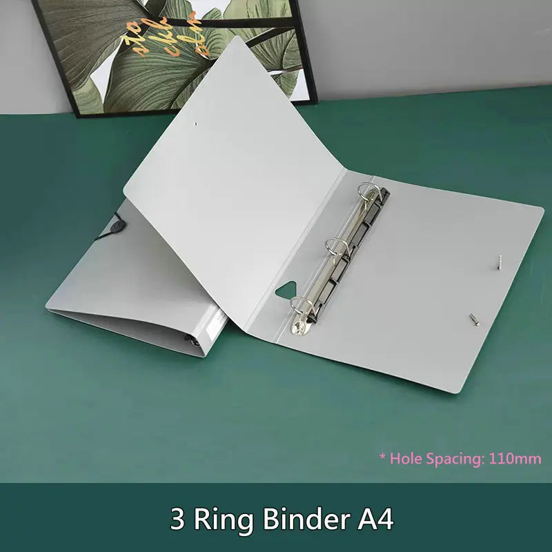 Office Supplies 2/3/4-Ring Binder A4 Folder For Documents Paper File Organizer A4 Binder Folder