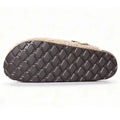 Bebealy Women's Cork Insole Clogs Winter Warm Lined Non-slip Mules Slipper With Adjustable Buckle Lady Cozy Bedroom Potato Shoes